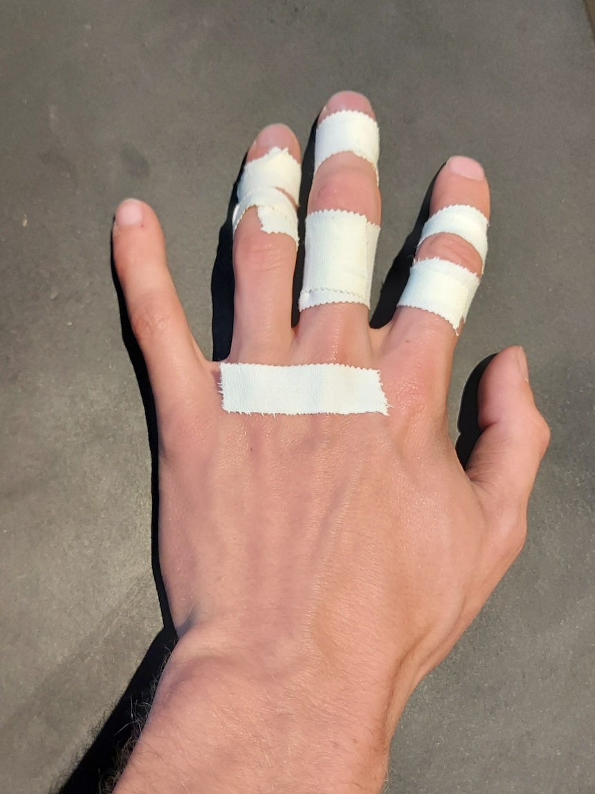 Finger richtig tapen